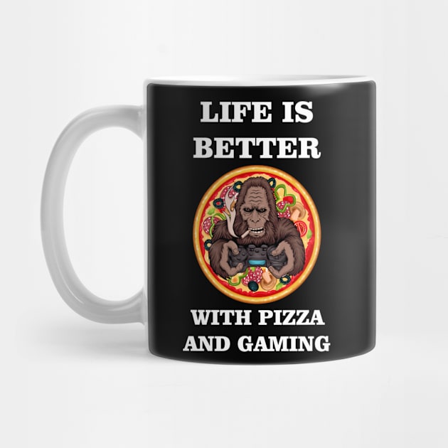 life is better with pizza and gaming by Ericokore